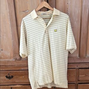 Striped Yellow Masters Polo Shirt from Peter Millar